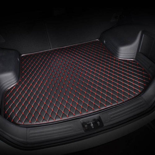Custom car trunk mats Black & Red