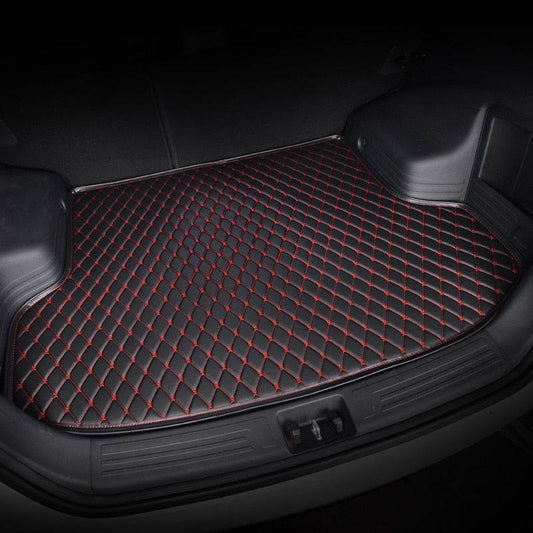 Custom car trunk mats Black & Red