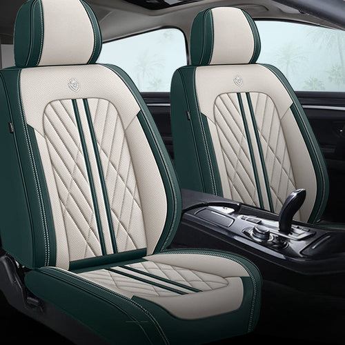 Prestige Executive Seat Cover – Beige & Green