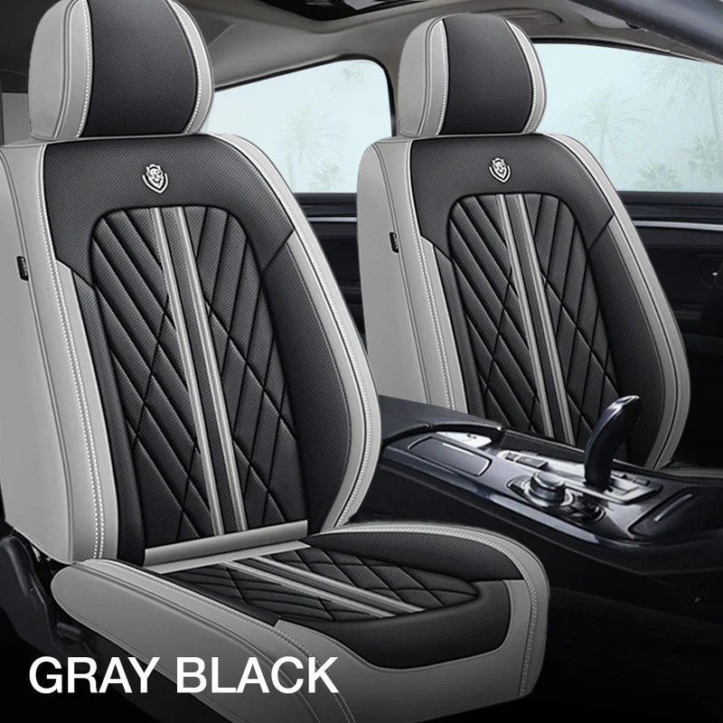 Gray & Black Prestige Car Seat Covers