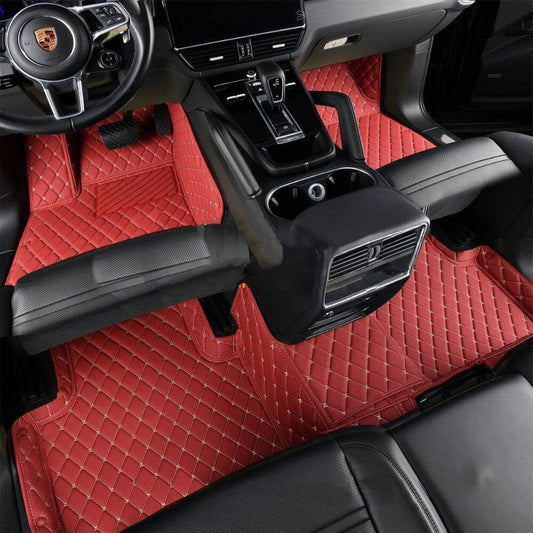 Maroon Luxury Car Mats set