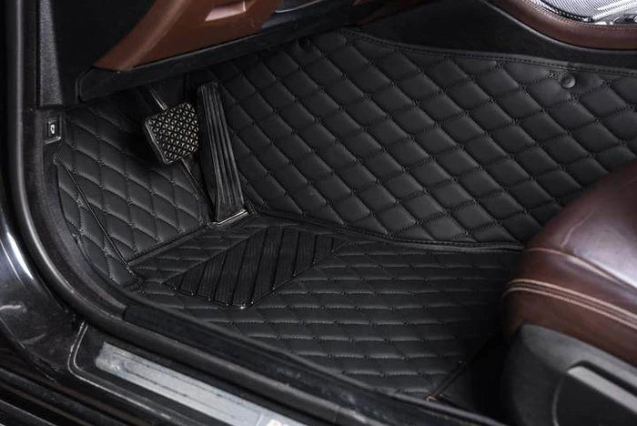 Prestige® Custom Black and White Car Mats